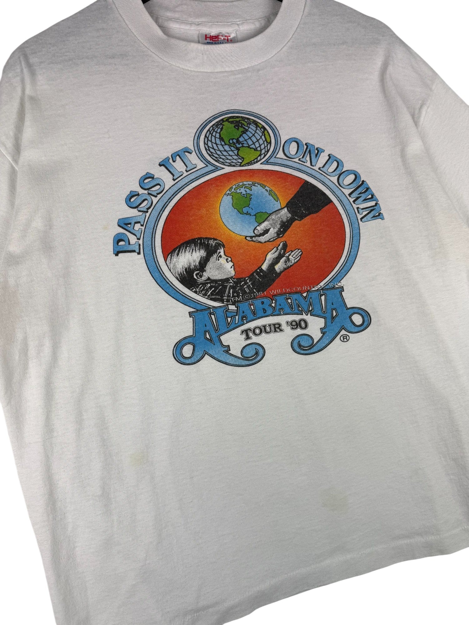 T-shirt de tournée Alabama 1990 – vue 2
