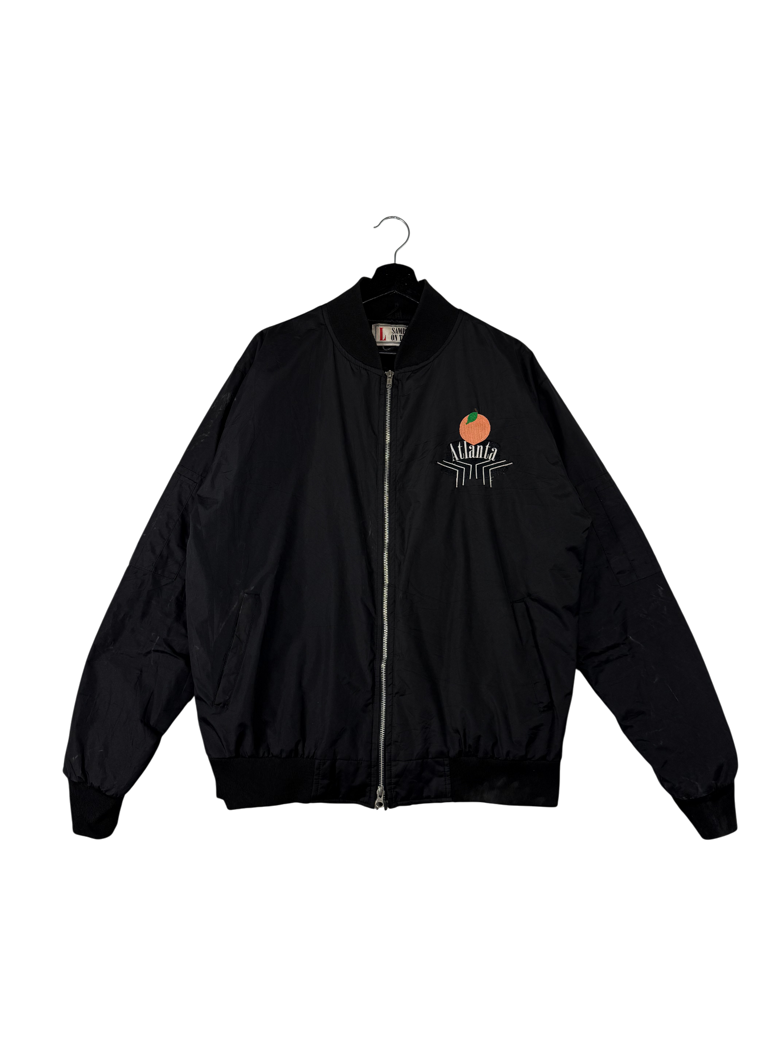 Blouson aviateur brodé Atlanta 1990s