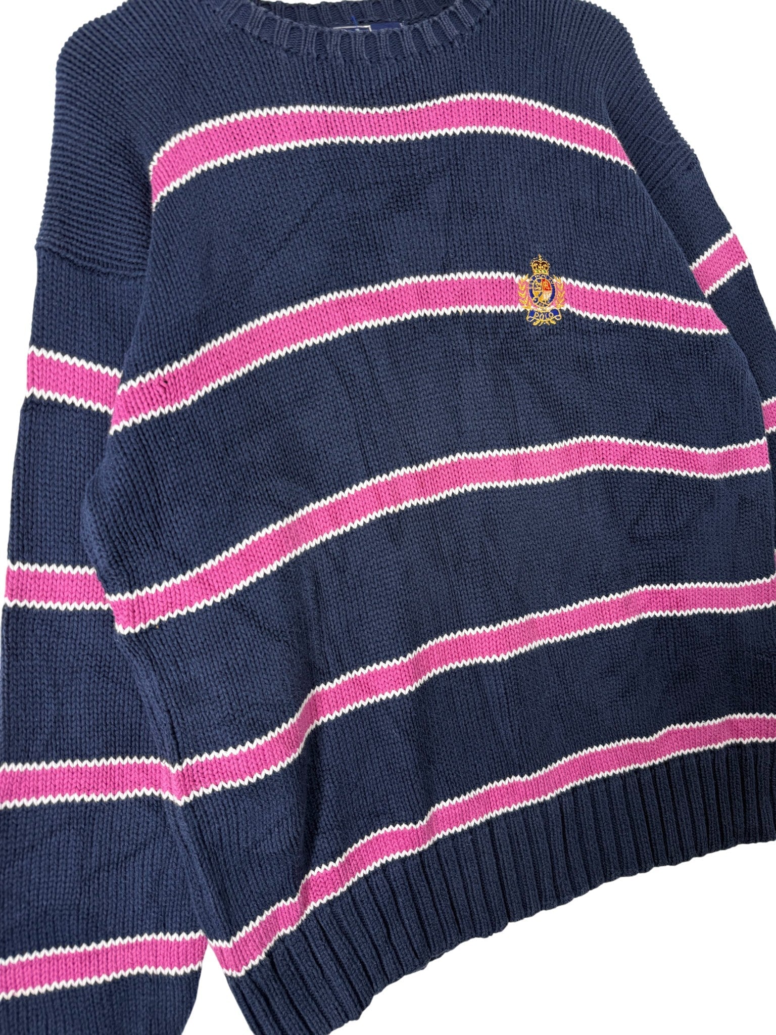 Pull rayé Polo Ralph Lauren 1990s – vue 2