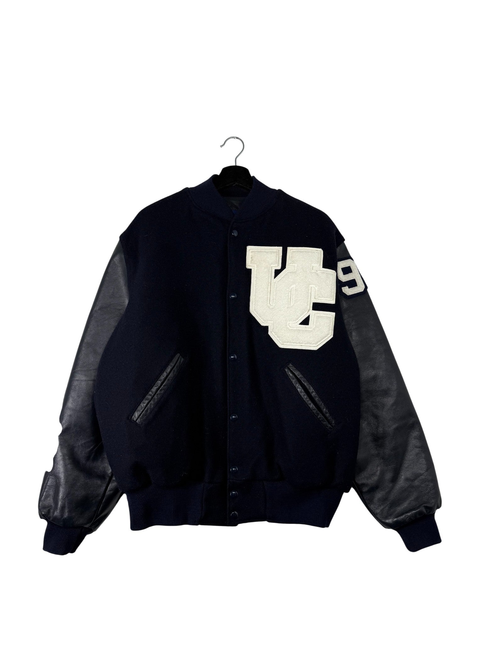 Veste universitaire graphique bleu marine