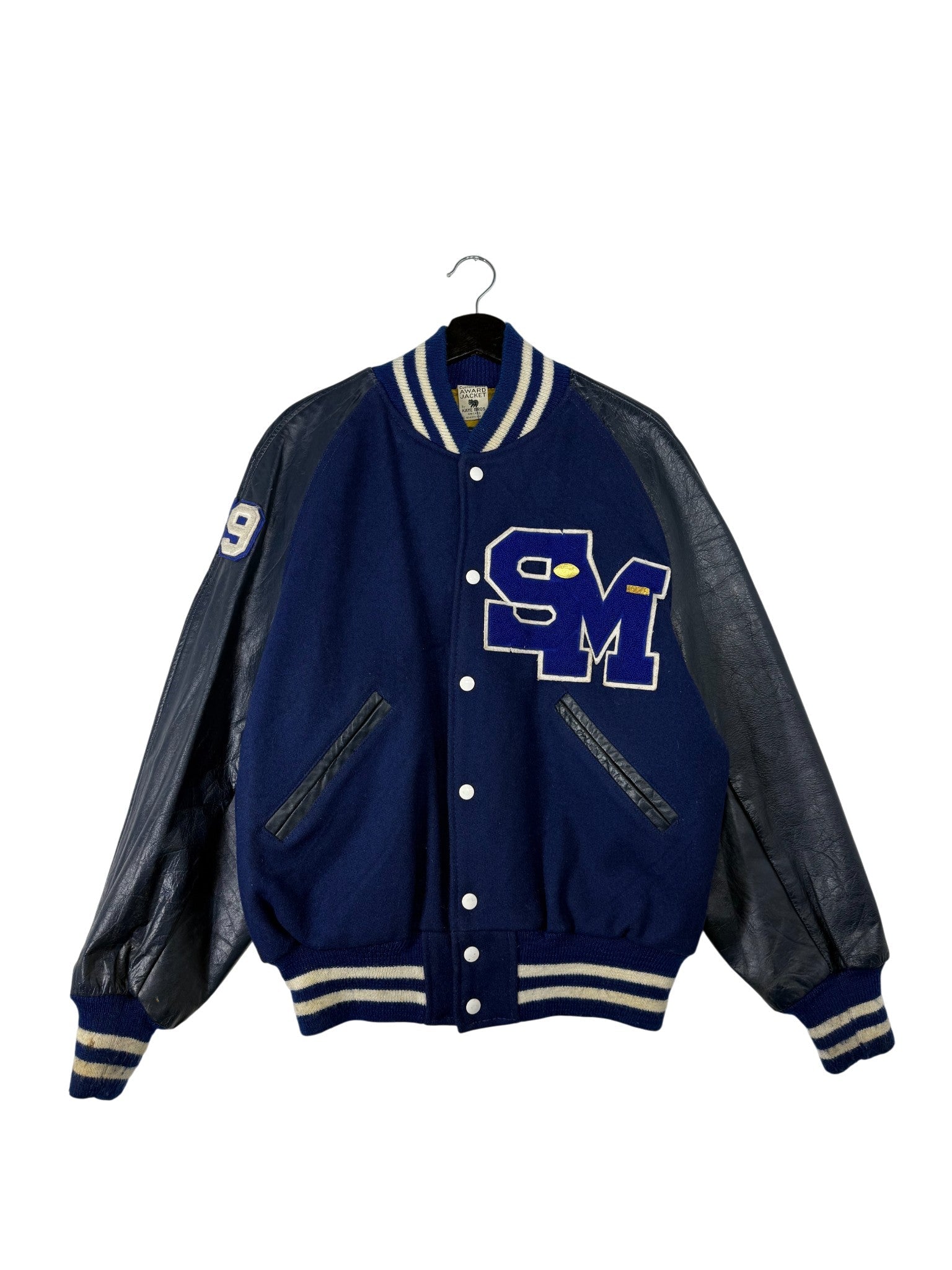 Veste universitaire sport bleu marine