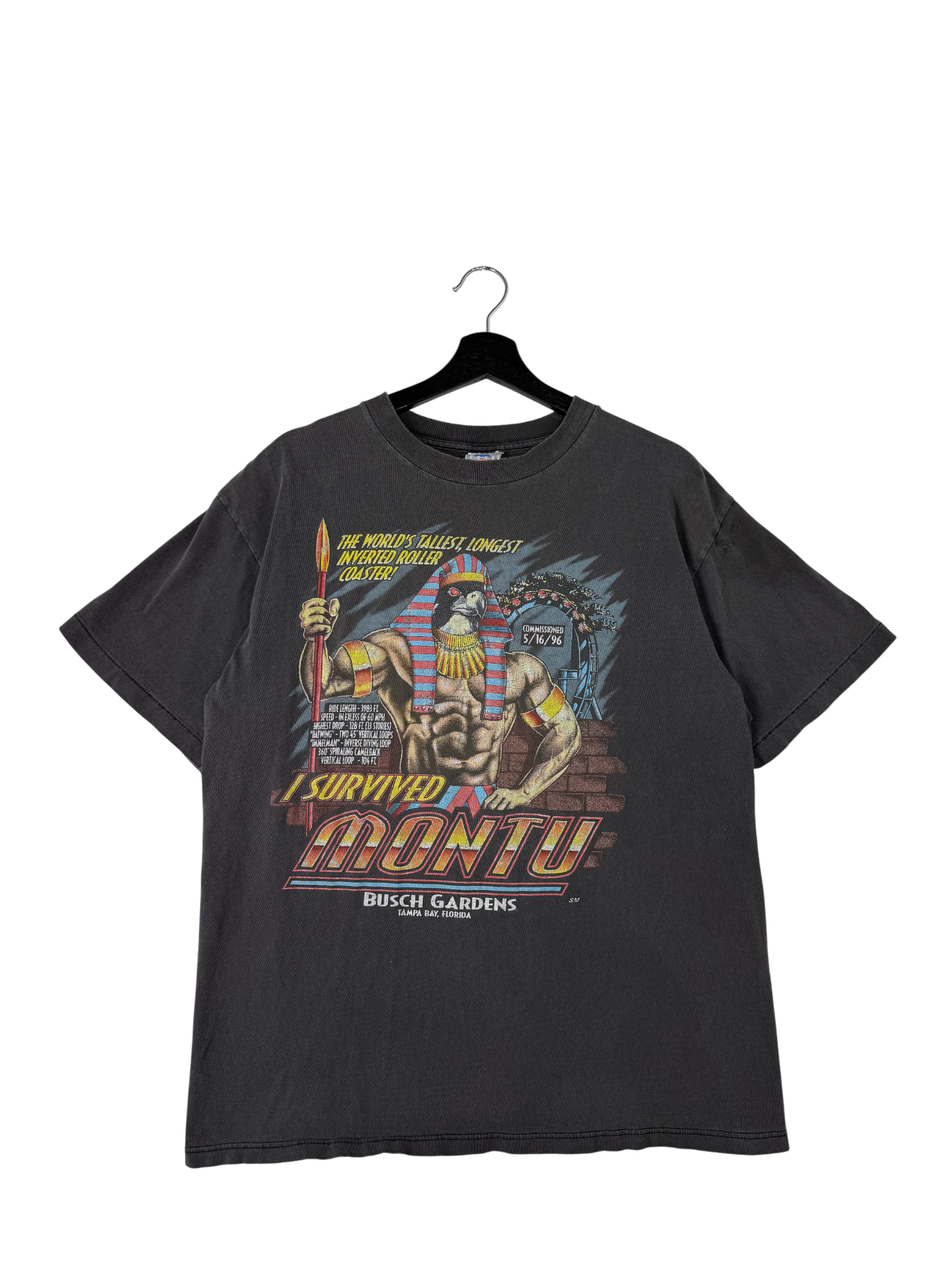 T-shirt I Survived Montu 1996
