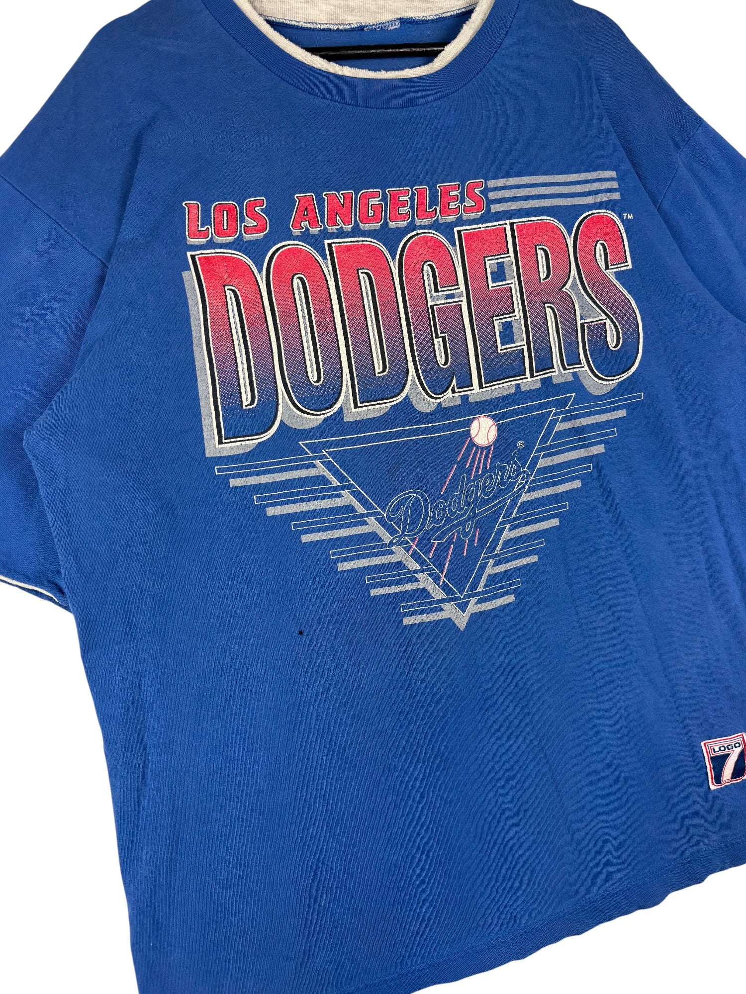 T-shirt Logo 7 Dodgers 1990s – vue 2