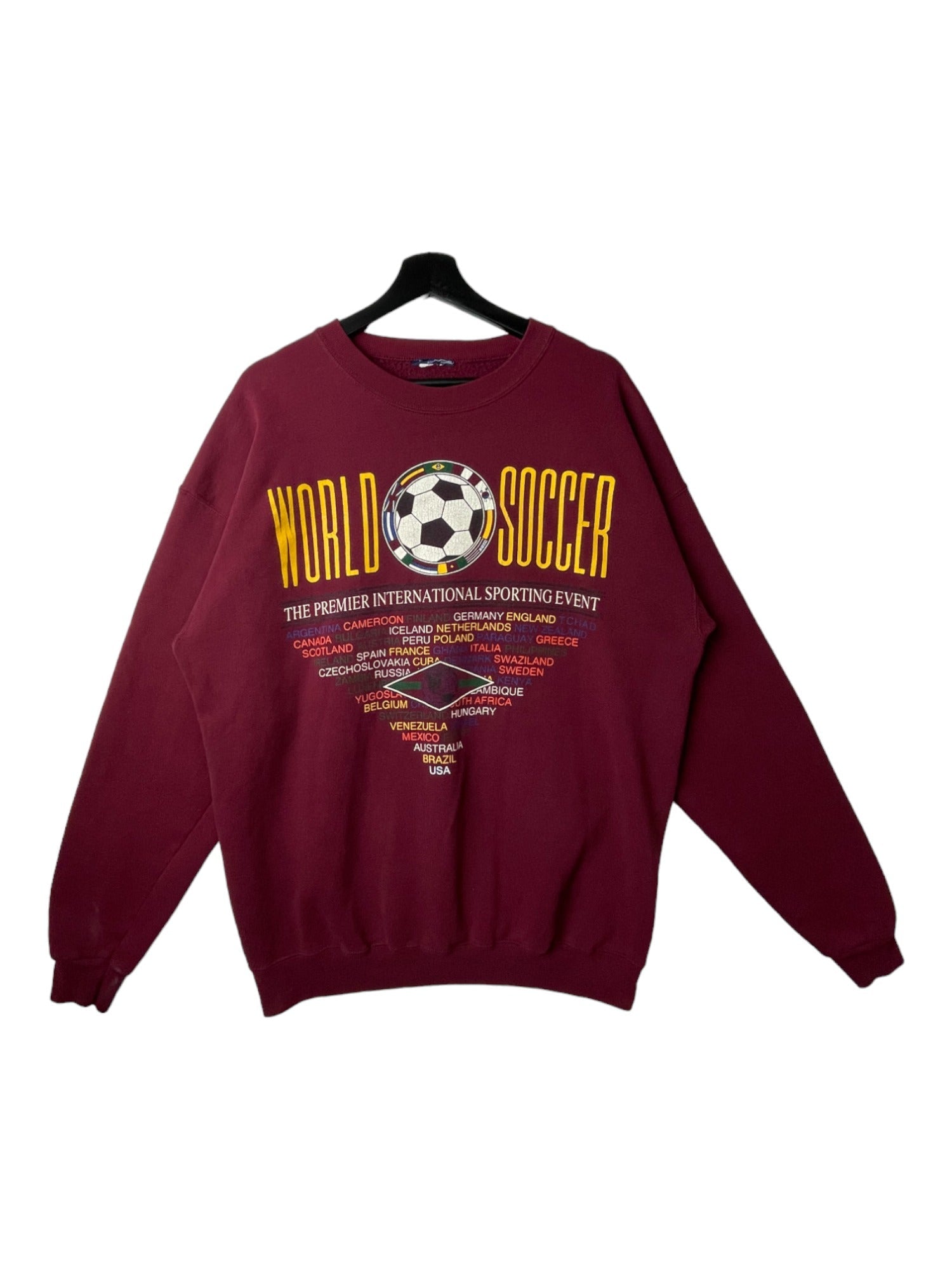 Sweatshirt World Soccer bordeaux