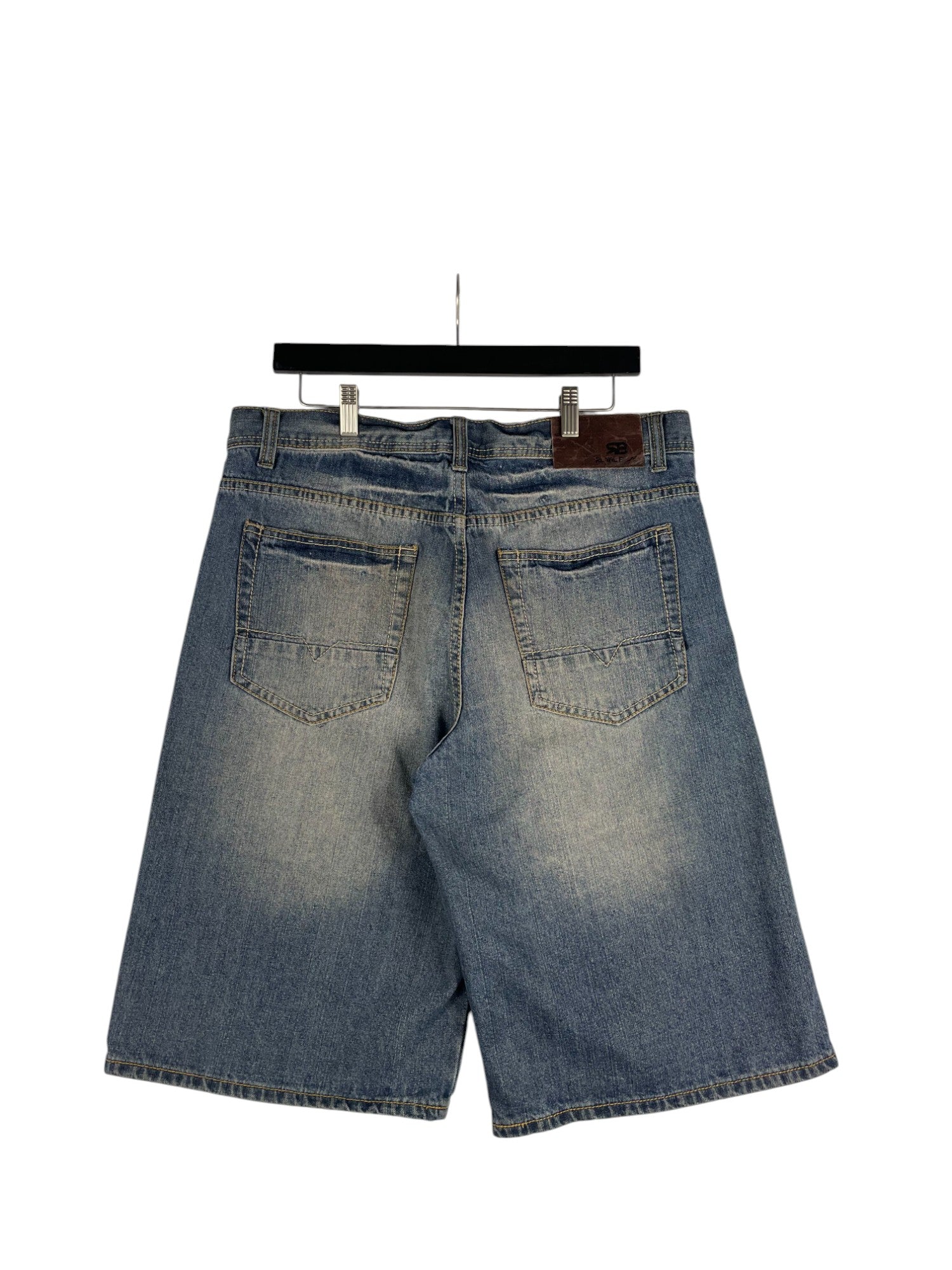 Short en jean bleu Y2K – vue 2