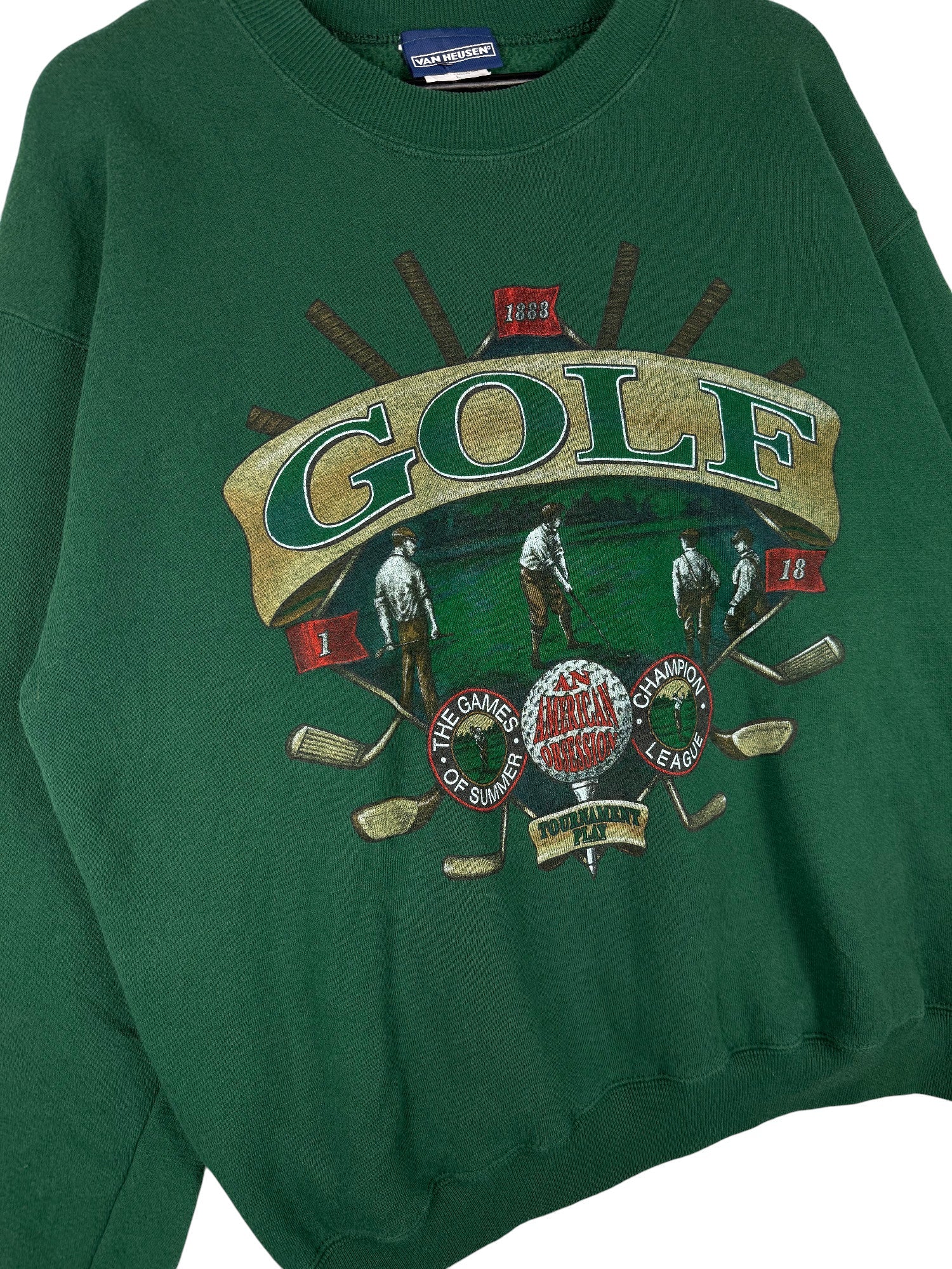 Sweatshirt Van Heusen Golf 1990s – vue 2