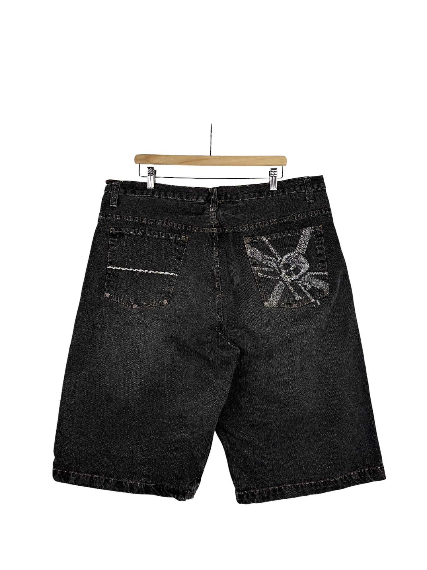 Short en jean brodé Y2K – vue 2
